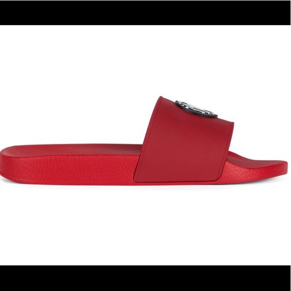giuseppe zanotti BNIB red logo pool slides main image 4